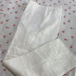 Rene Margo white ramie slacks with a linen feel